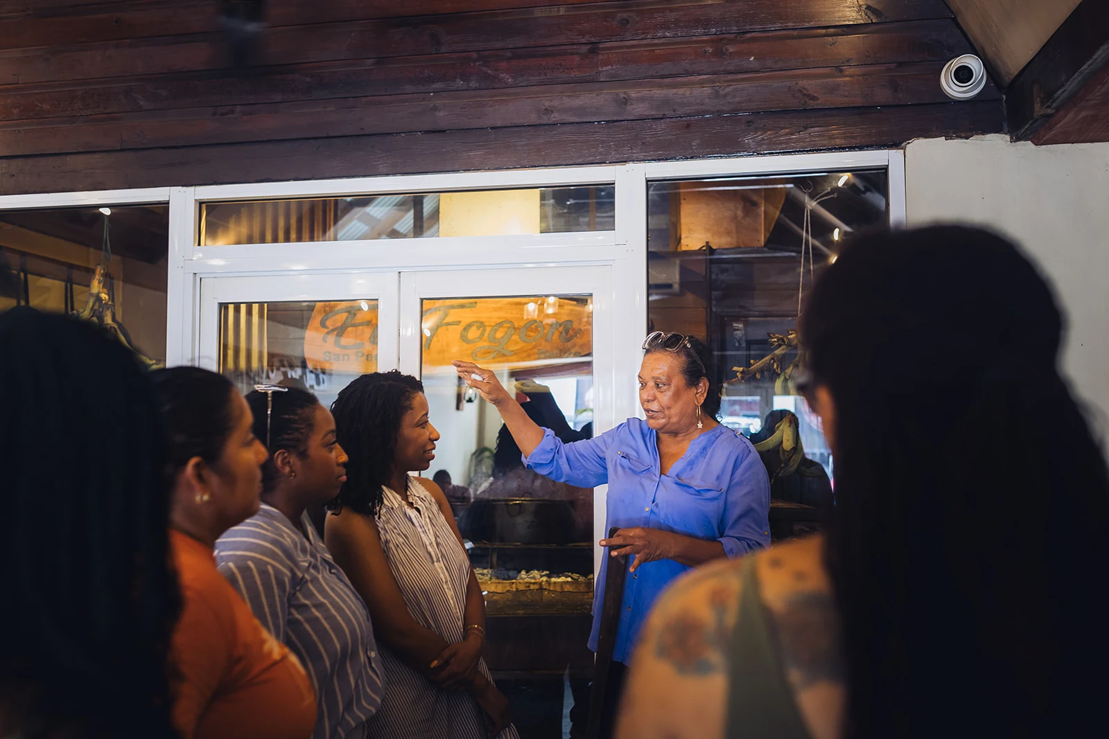 Rum cream being poured for a tasting in San Pedro